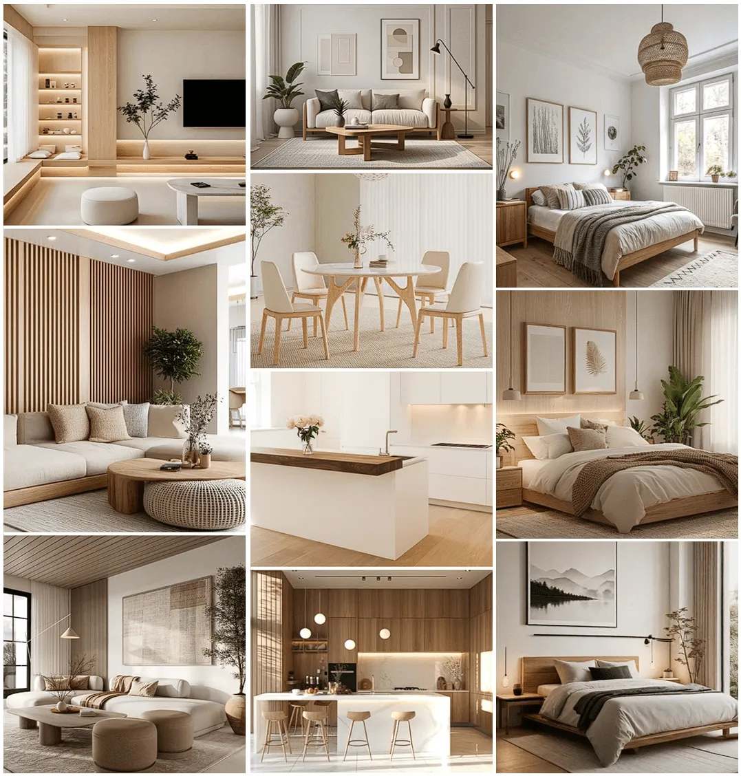 純粹⽩的室內設計